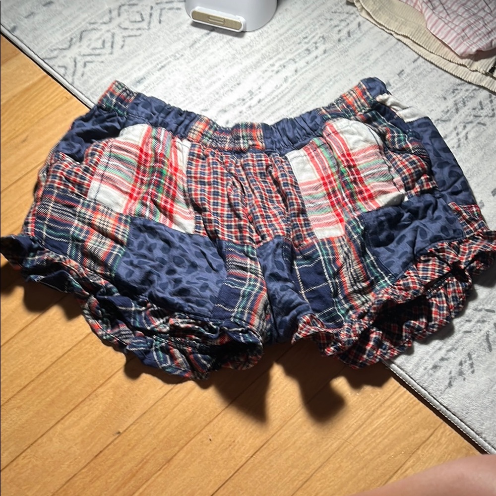 Plaid Patchwork Women's Shorts AERIE